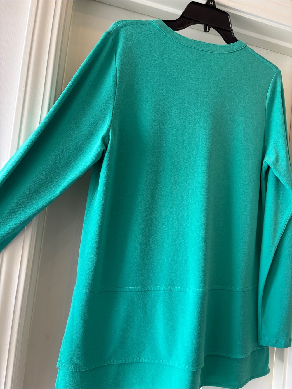 NWT Lauren Ralph Lauren Tunic Blouse Large/ Long Sleeve Split Neck Top - Picture 5 of 6